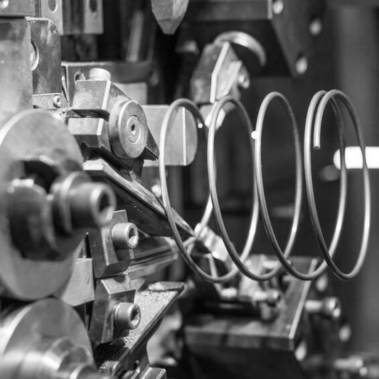 Custom-engineered spring with technical drawing — Daichi Springs